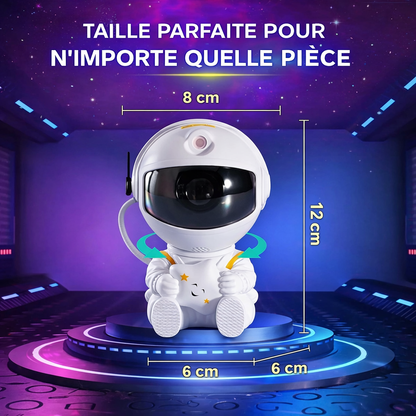 Dimensions du projecteur galaxie astronaute pour décoration lumineuse de chambre